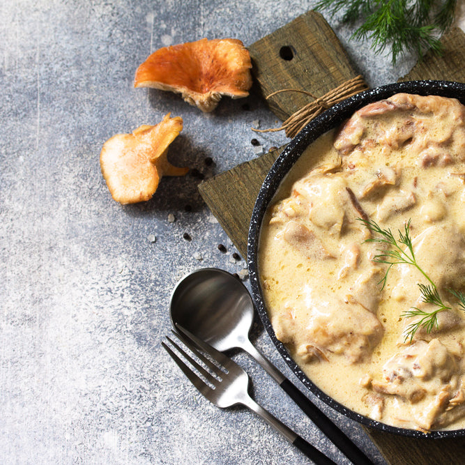 Creamed Chicken and Mushroom Stroganoff - 350g